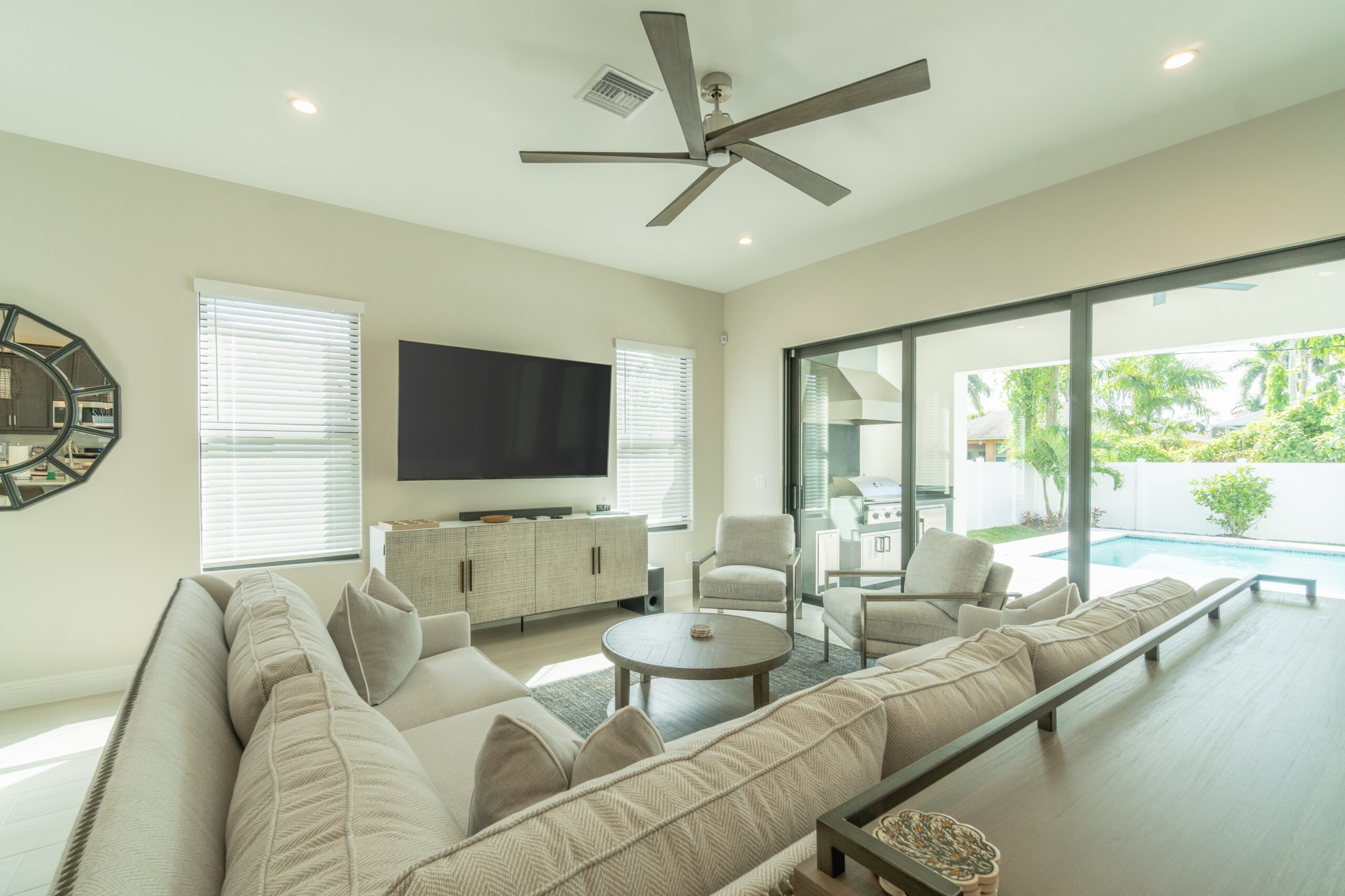 living room in our Naples Park FL Rental