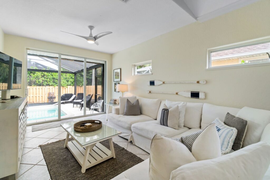 Interior view in one of our Naples villas
